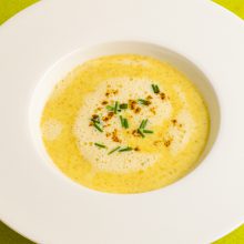 Käsesuppe mit Prosecco